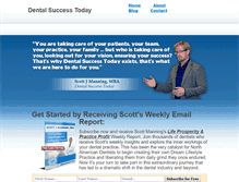 Tablet Screenshot of dentalsuccesstoday.com